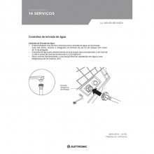 Frente em Inox para lava-loua 14 servios Elettromec 